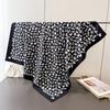 Luxury Brand Spring 90Cm Floral Print Twill Silk Scarf for Women Fashion Shawl Square Scarves Hijab Bandana Foulard Neckerchief