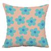 Simple Flower Pattern Pillowcase Dormitory Decoration Office Living Room Sofa Home Pillowcase