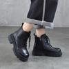Johnature Genuine Leather Wool Boots Thick And Warm Women's Cotton Shoes Thick Soles Anti Slip Short Boots