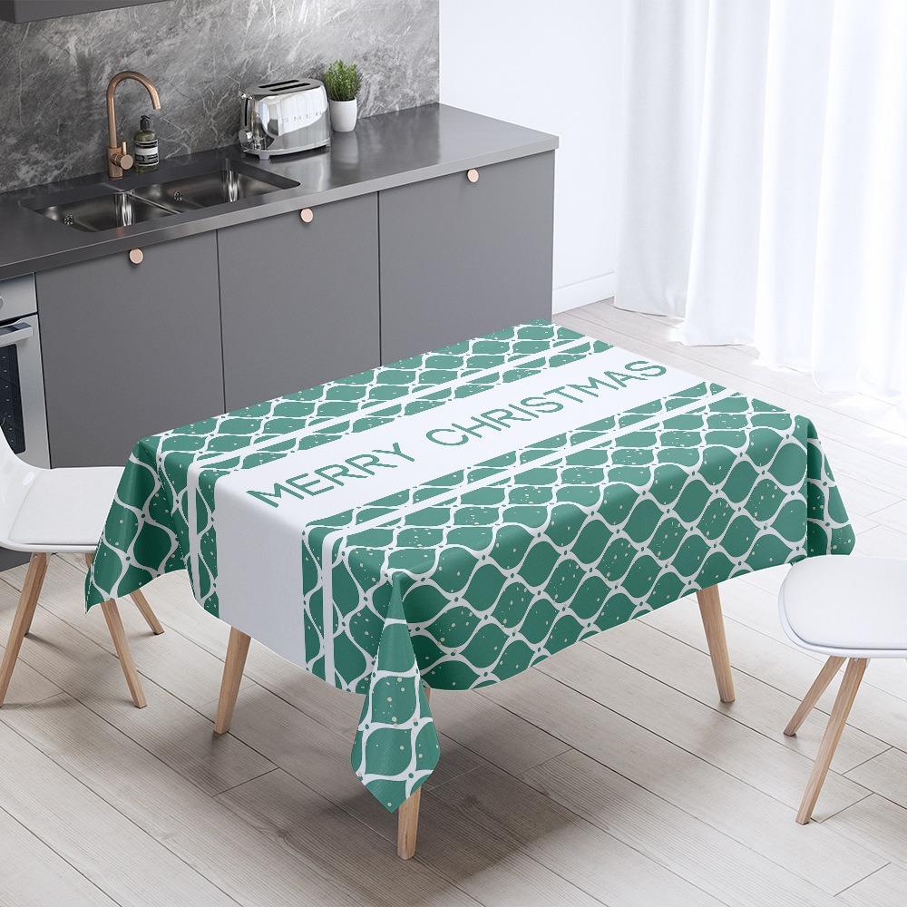 Christmas Tablecloth Coffee Table Table Cloth Holiday Gift Decoration Tarp