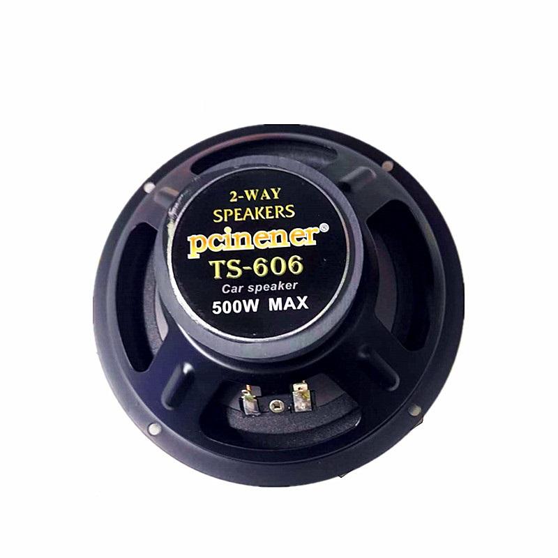6 Inch HiFi Coaxial Subwoofer 12V 2 Way Car HiFi Coaxial Speaker 4 Ohms Vehicle Audio Music Stereo Subwoofer 500W