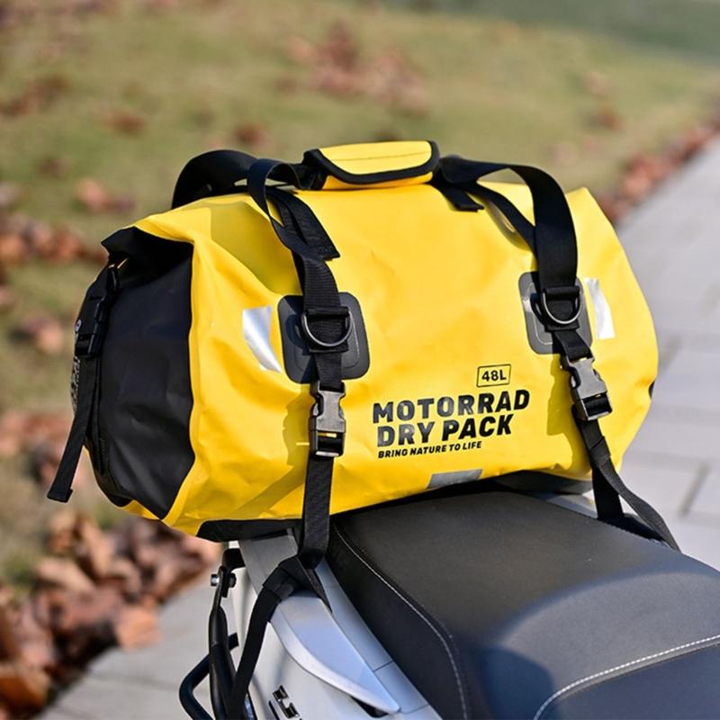 Outdoor Travel Bag Large Capacity Motorcycle Seats Bag Waterproofs Motorbike Tail Duffle Bag Motorbike Luggage Backpack