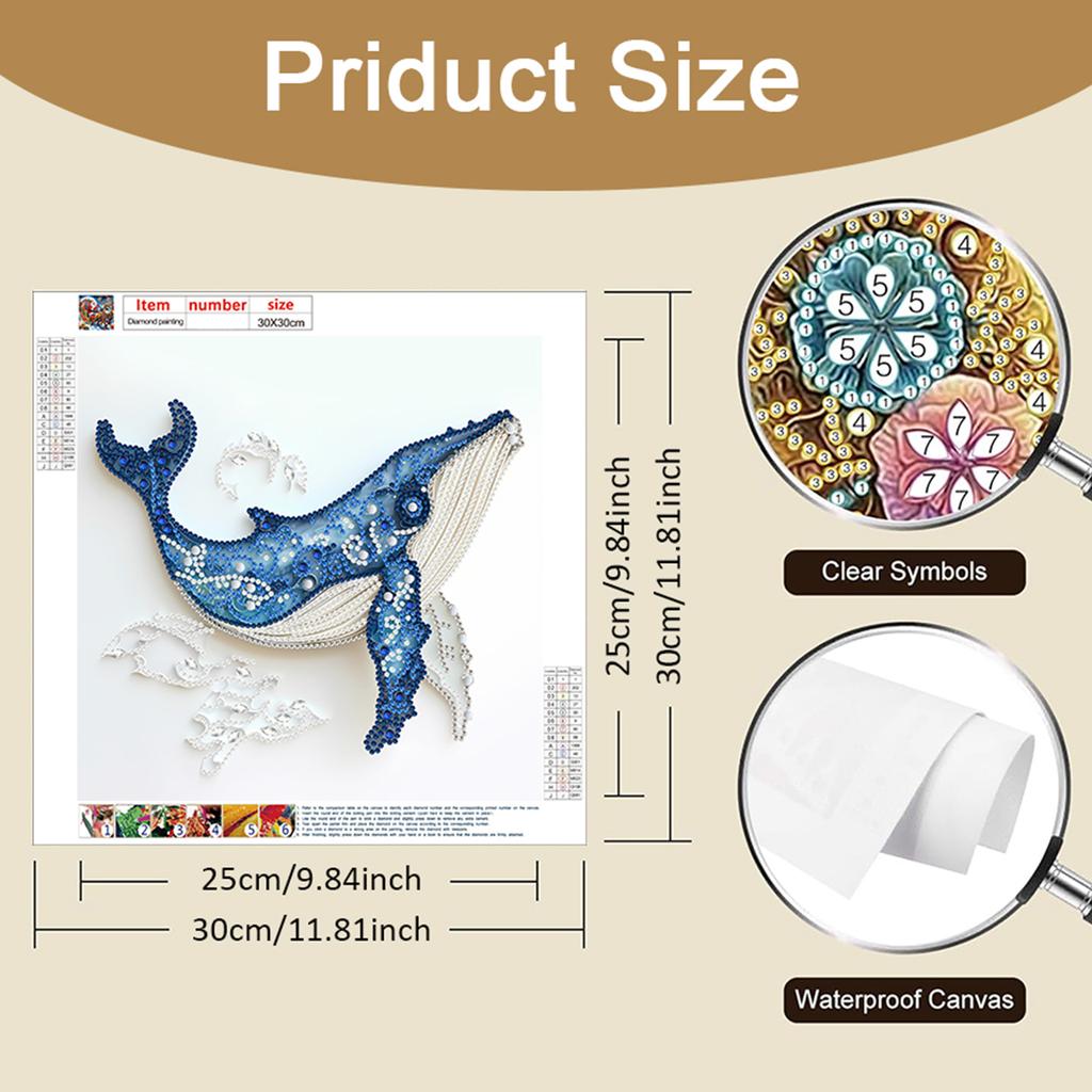 Abstract Special Shape Quilling DIY Partial Drill Diamond Art Kit 30x30cm Crystal Diamond Art for Adults Home Wall Decor