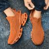 Summer Breathable Mesh Fly-woven Sneakers Running Blade Shoes Men's and Women's Shoes Trendy Shoes Socks Shoes Old