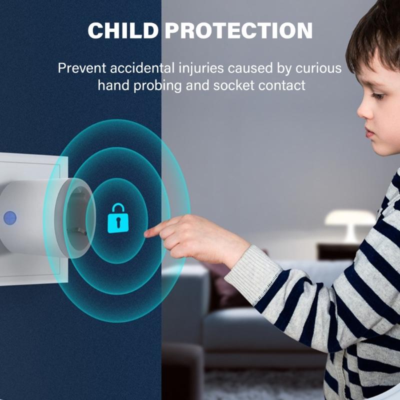 Intelligent Outlet with 16A Capacity Programmable Timer Power Consumption Trackings Energy Saving Electrical Plugs