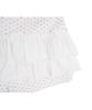High School Disco Flower Tiered Layered Skirt_Ivory