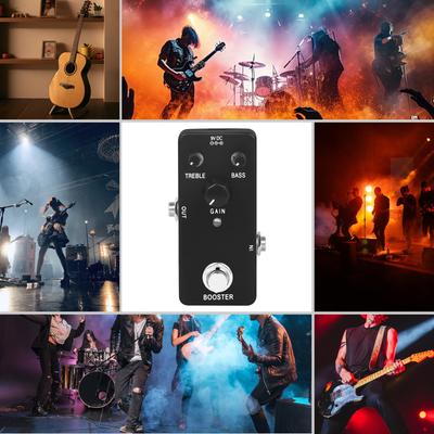 Guitar Part Guitar Booster Pedal Two Segment Effect Device Pedalboard True Bypass Booster Electric Guitar Effect Pedal