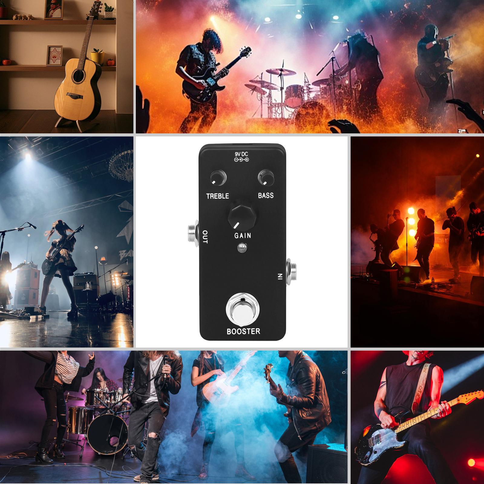 Guitar Part Guitar Booster Pedal Two Segment Effect Device Pedalboard True Bypass Booster Electric Guitar Effect Pedal