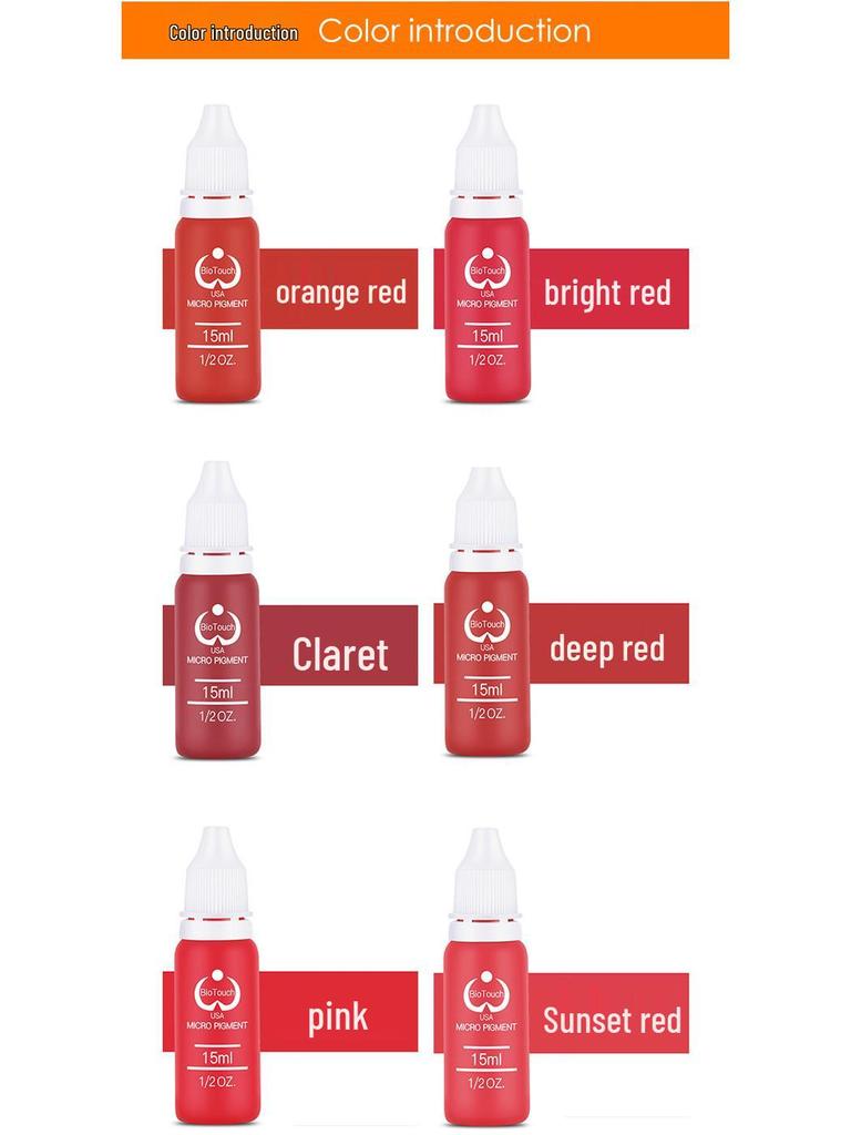 Beginner Eyebrow & Lip Blush Microblading Pigment for Natural Coloring and Fast Retention