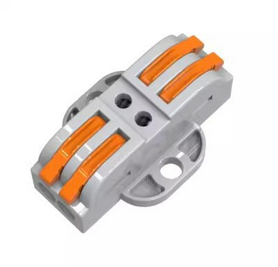 PCT-223 Universal Quick Wiring Terminal: 3-in 3-out for Soft & Hard Wires