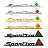 1Pc 3D Sportiva Sporty Car Body Fender Trunk Zinc Alloy Adhesive Badge Emblem for Mito GT Spider Giulietta Stelvio
