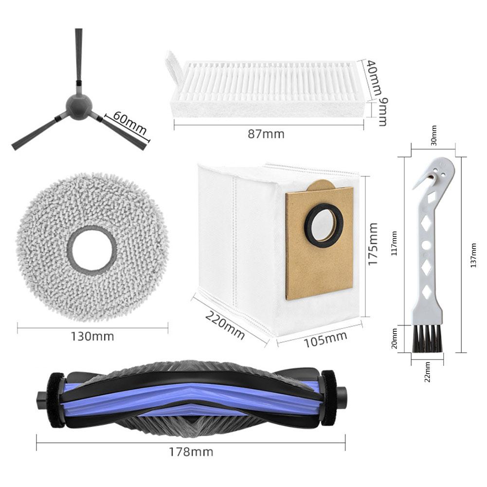 For LEFANT M3/M3 Gen2/ Gen1 Robotic Vacuum Cleaner Set (Main Brush, Side Brush, Filter, Mop, Dust Bag)