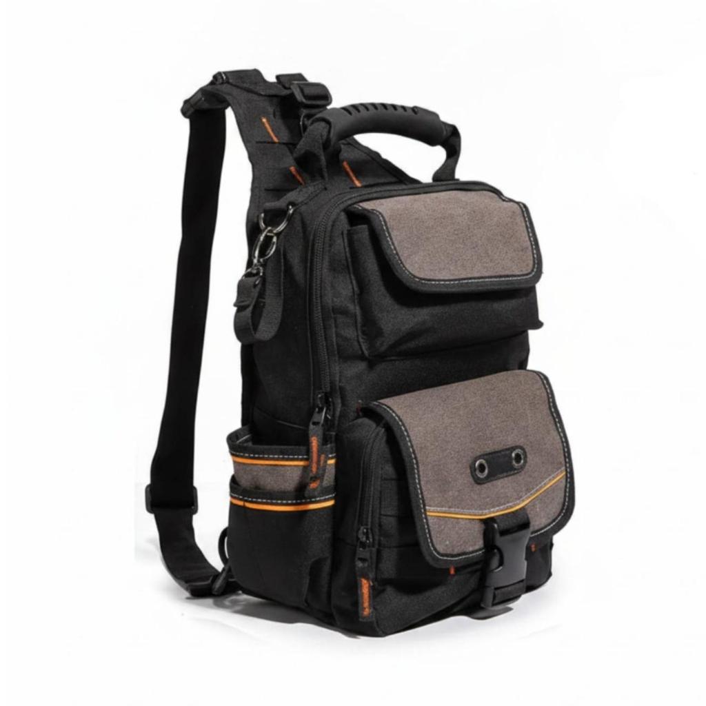 MultiCompartment Tool Bag Compact with Shoulder Strap Padded for Technicians, Electricians,