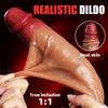 Big Realistic Dildo for Women Beginners Skin Sliding Foreskin Anal Vagina G Spot Stimulation Artifical Penis Sex Toy Masturbator