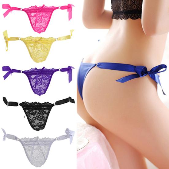Dámská sexy krajková tanga G-string V-string Kalhotky knickers Spodní prádlo