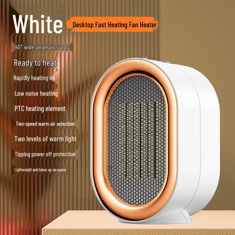 ZISIZ Desktop Fast-Heating Mini Fan Heater