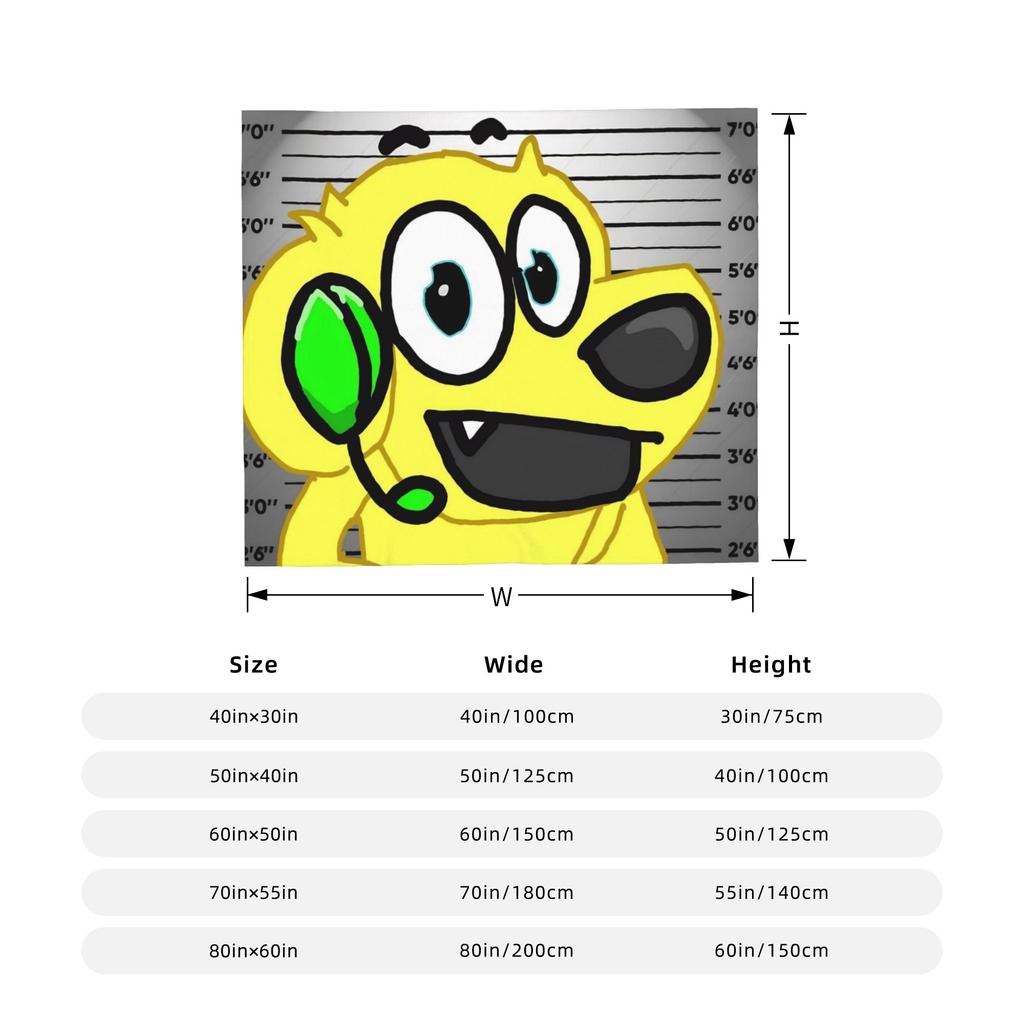 Tylers And Snowi Gaming Fleece Blankets Game Anime Customized Throw Blankets for Home Hotel Sofa 125*100cm Rug Piece