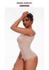 European & American Style Shaping Thong Bodysuit: Wide Strap, Tummy Control, Open Crotch, Butt Lifting, Strappy Bra, Bust Support