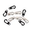 10 stk D Karabinkrok D-Ring nøkkelring Fjærklemmer Mini Aluminiumslegering Hengespenne Overlevelse EDC Gear Outdoor Camping Nøkkelring Verktøy
