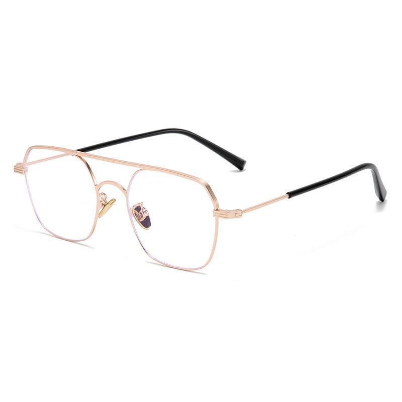 

Double Beam Stainless Steel Blue Light Blocking Oval Nearsighted Eyeglasses Women s Men s Short-sight Eyewear 0 -0.5 -0.75 To -6.0 0
