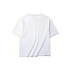 Anta Lifestyle Series Logo Print Letter Round Neck Pullover Short Sleeve T-Shirt Women Tops Snow-White 162218106-1