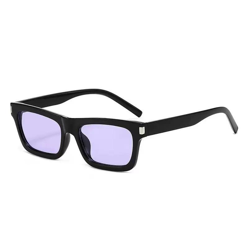 Square Vintage Sunglasses For Women With Uv400 Protection And Gray Lenses For Outdoor Fashion