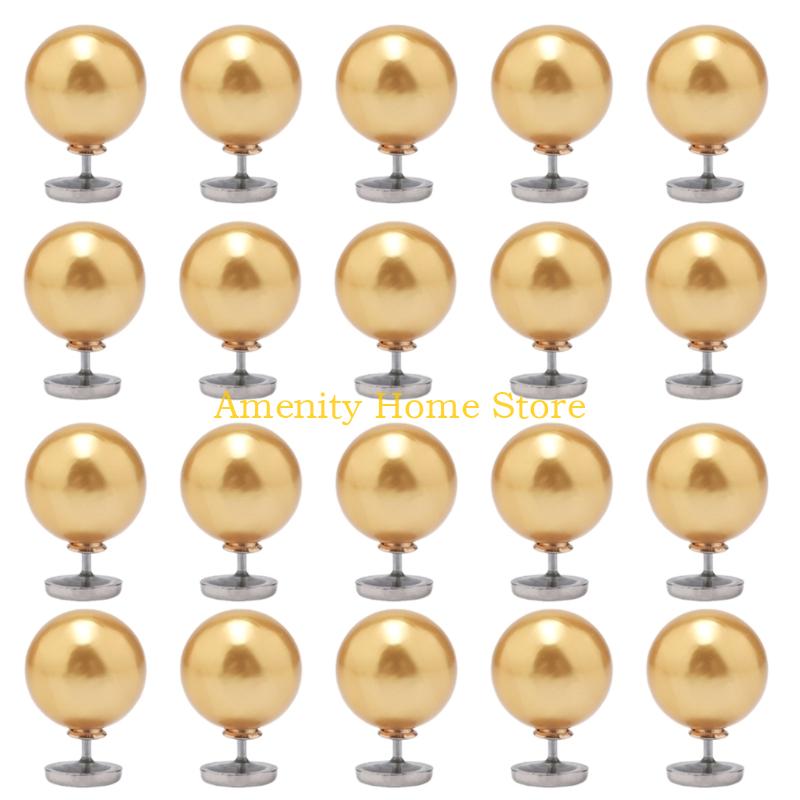 F26C Metal Pearls Pin Secure Flat Designs For Garment Decoration And Handcraft
