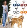 1 PC Weaving Double Heads Pet Dog Leashes with Padded Handle Double Leash for Two Dogs Puppy Small Medium Dogs Training Walking