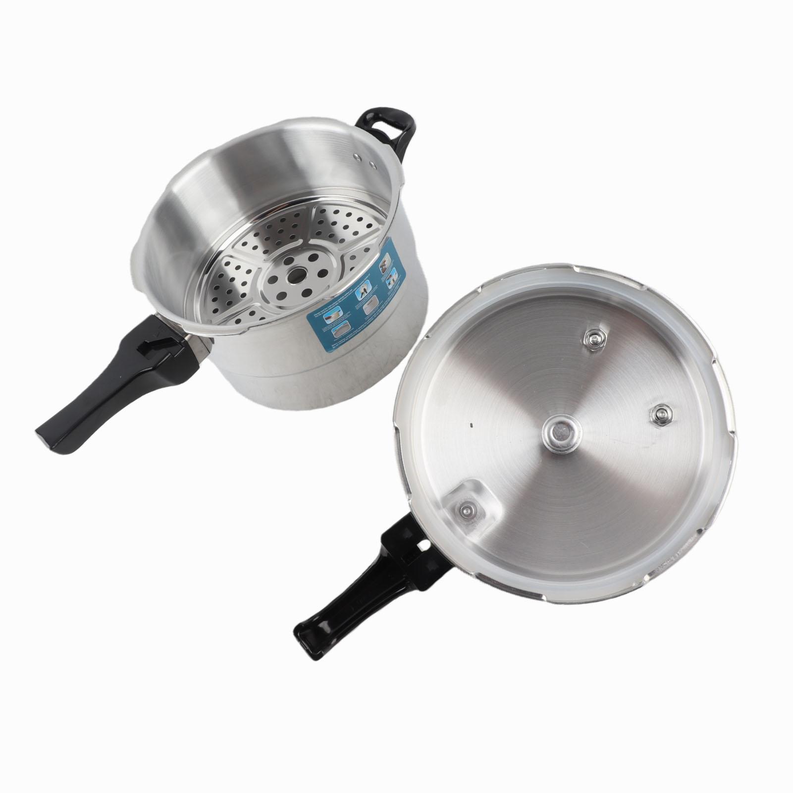 Autocuiseur, 5L en alliage d'aluminium, cocotte-minute antidéflagrante avec panier, pour cuisinières à gaz, électriques, en céramique et à induction