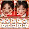 New Year Cute Children's Face Tattoo Stickers - Waterproof & Long-lasting