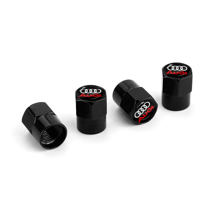 4Pcs Car Wheel Tires Bolt-in Valve Caps Badge Car Accessories For Audi S5 S6 S7 S4 S8 TT TTS A4 B8 A3 B6 A6 C7 C6 B7 Q5 Q7 C5 A5 B5 A7 A1 B9 Q3 A8L Q8