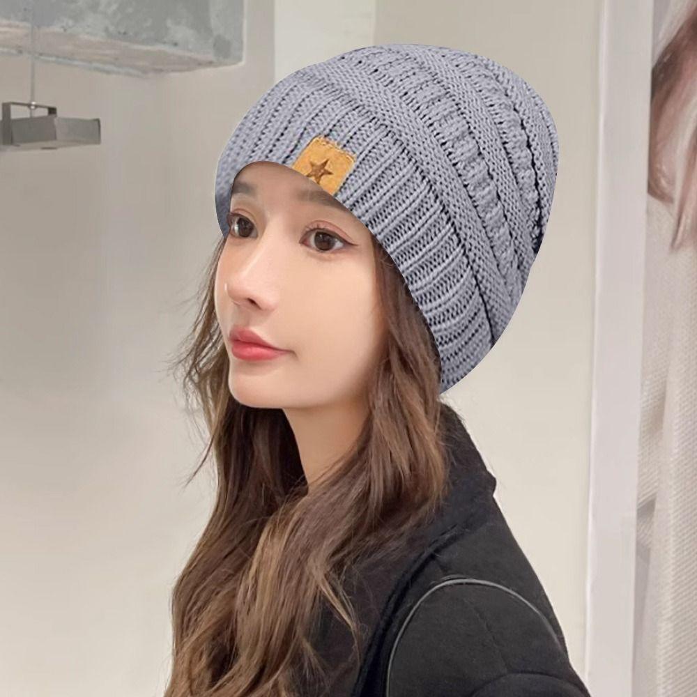 2PCS/Set Soft Knitted Hat Warm Winter Warm Mitten Gift Women Hats Gloves Set  Outdoor