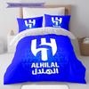 Al-Hilal Saudi FC Pattern Bedding,Quilt Set Quilt Cover Pillowcase Home Birthday Gift(1 * Duvet Cover + 2 * Pillowcase, Without Core)