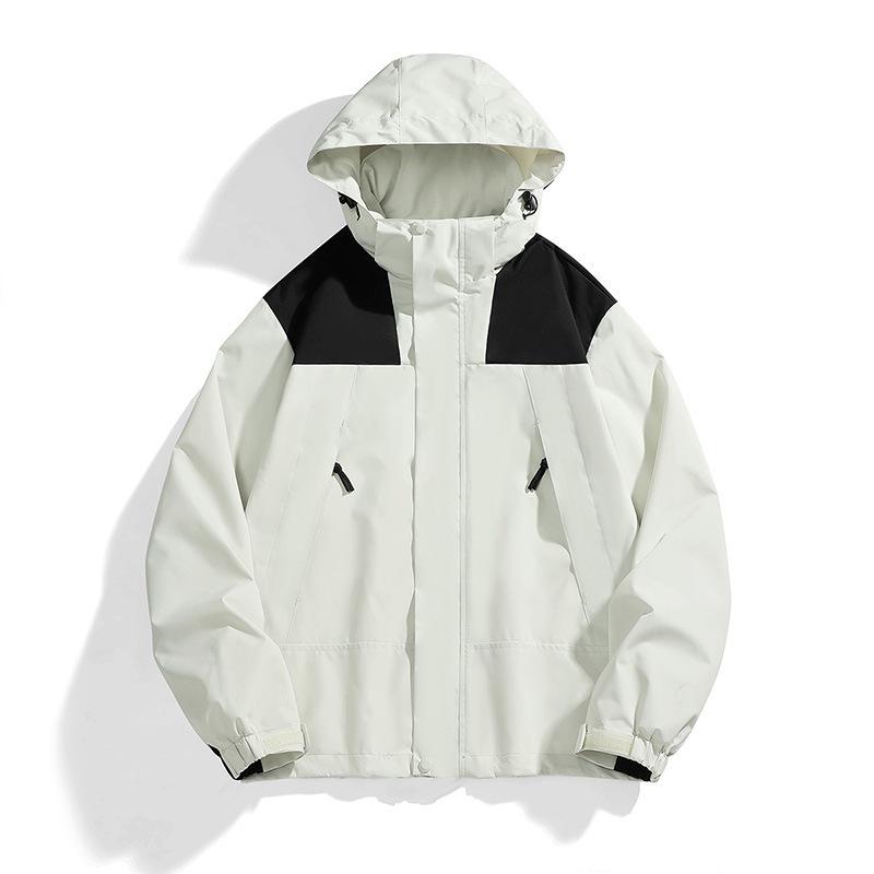 

Couple s Color Block Windbreaker: Men s & Women s Korean Style Casual Outdoor Jacket, Spring/Autumn 2025 Trendy & Windproof. 2XL
