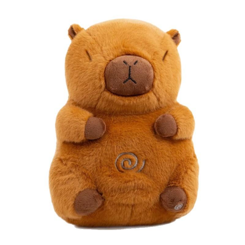 New Breathing Simulation Capybara Stuffed Animal, Glow Lullaby Comfort Toy for Children Bedtime