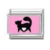 Lovely Cat Dog Elephant Animals Pink Love Italian Charm Fit 9mm Stainless Steel Module Fashion Girls' Bracelet Making Jewelry