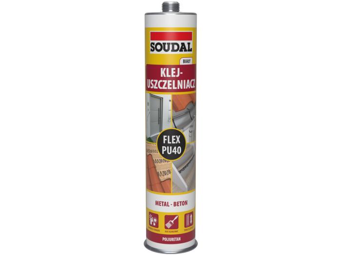 Klej Uszczelniacz Poliuretanowy Flex Pu 40 Biały 300Ml - Usz 40Pu 30B