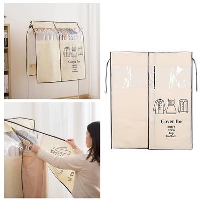 Household Clothing Dust-Proof Cover Wardrobe Storage Hanging Bags Closet Dust Bag Garment Protective Cover Clothing Organizer