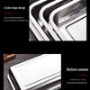 FengZhi Stainless Steel Rectangular Steaming Tray