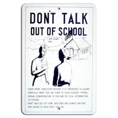 

Guard Your Words Big Ears Are ListeningAluminumtin sign 20x30cm（7.8x11.8inch）