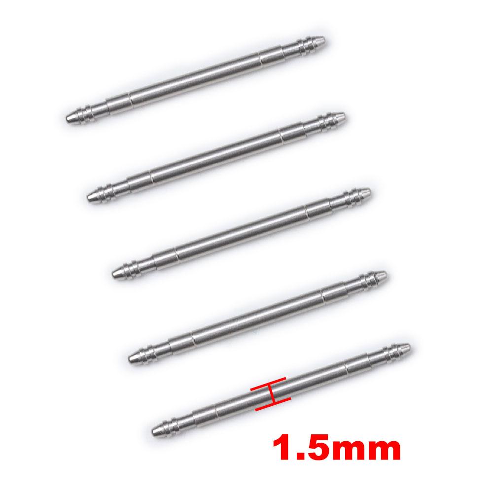 316L Edelstahl Federstege 1,5mm 1,8mm 2,0mm Durchmesser Dick Stark Langlebig Verbindungsstifte 19.5 20.5 21.5mm Uhrenzubehör