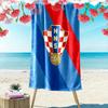 Kroatischer Fußballverband HNS Strandtuch zum Bedrucken, Großes Weiches Schnelltrocknendes Handtuch für Strand Camping Schwimmen