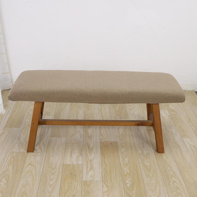 Footstool Cover Solid Color Stool CaseLong Bench Cover Piano Bench Slipcover Chair Cover Universal Elastic Multi-color Seat Case