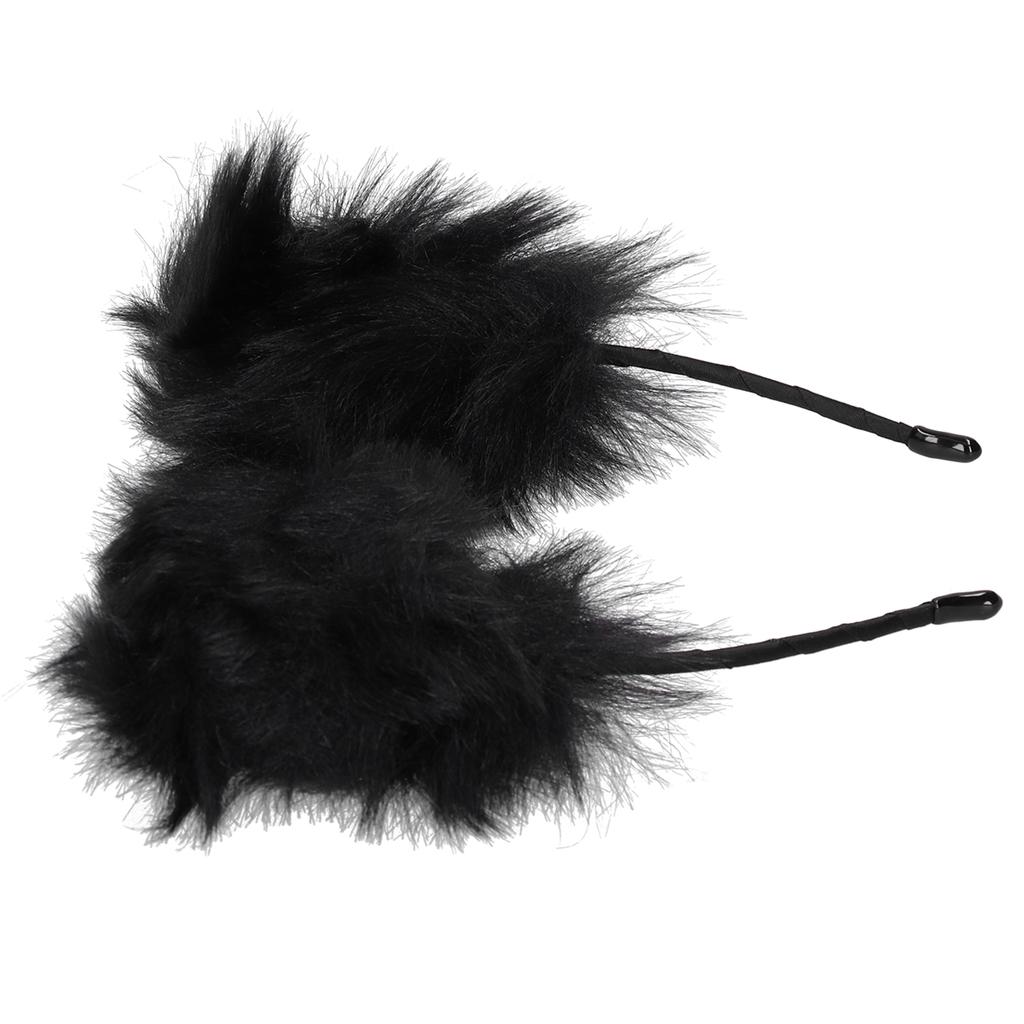 Artificial Furry Cat Ears Headband Women Headwear Hairband for Party Cosplay Daily Life