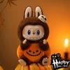 Lababu Halloween Vinyl Pumpkin Monster Carnival Labubu Vinyl Plush Doll Pendant Desktop Ornament Periphery Gifts
