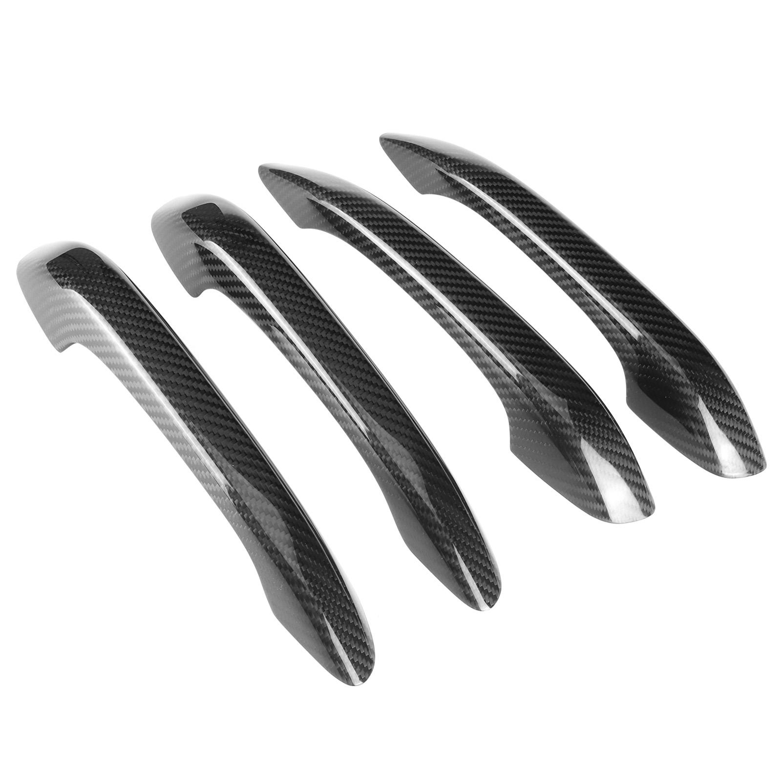 

4 шт. накладки на дверные ручки из углеродного волокна для модификации автомобиля. Подходит ли для Porsche Macan 20142020