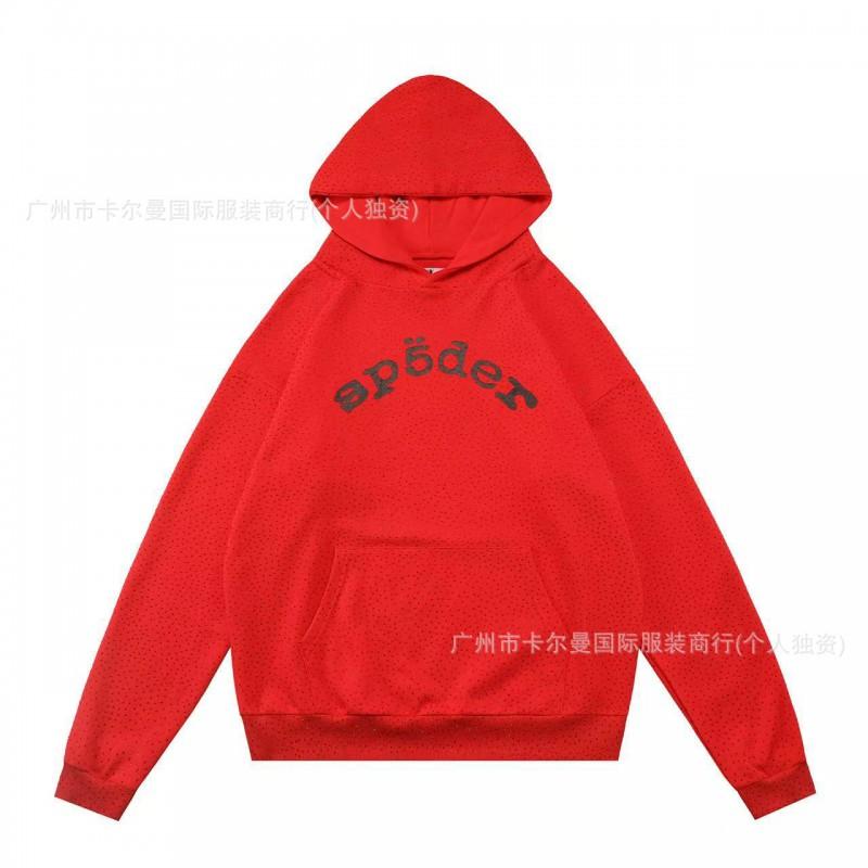 Sp5der Streetwear Hoodie Couples Unisex Oversized Cotton Pullover Sweatshirt Winter Casual Hip Hop