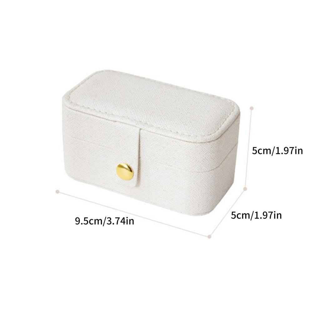 High-end Jewelry Storage Box Ring Pendant Earring Box Travel Portable PU Leather Jewelry Box Birthday Wedding Gift Box