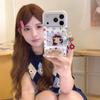 High-End Cartoon Flowers Frame iPhone Case for Girls - Compatible with iPhone 17, 16 Pro Max, 15, 14