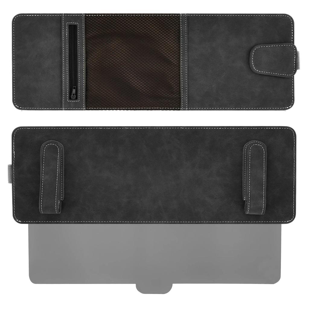 Extensie Universală Parasolar Auto Antireflex Anti-UV Reglabilă Blocator de Soare Interior cu Buzunar cu Fermoar și Design cu Deschidere Laterală